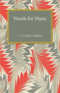 bokomslag Words for Music