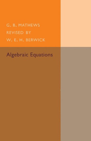 bokomslag Algebraic Equations