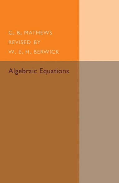 bokomslag Algebraic Equations