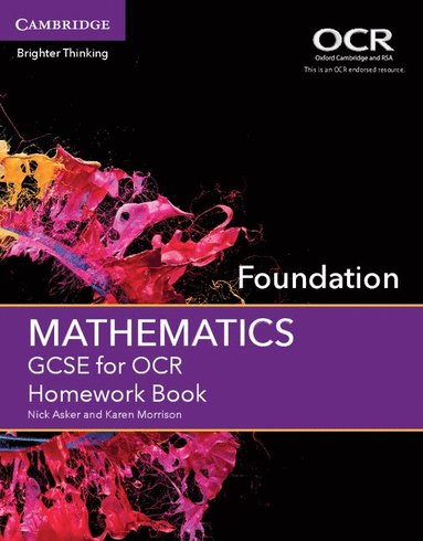 bokomslag GCSE Mathematics for OCR Foundation Homework Book