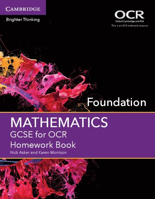 GCSE Mathematics for OCR Foundation Homework Book 1