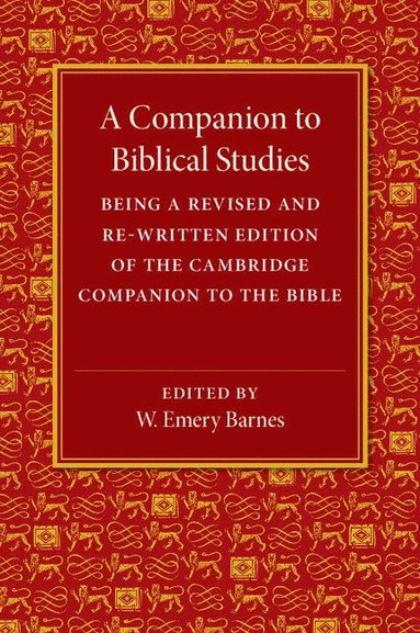 bokomslag A Companion to Biblical Studies