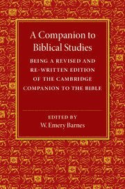 A Companion to Biblical Studies 1