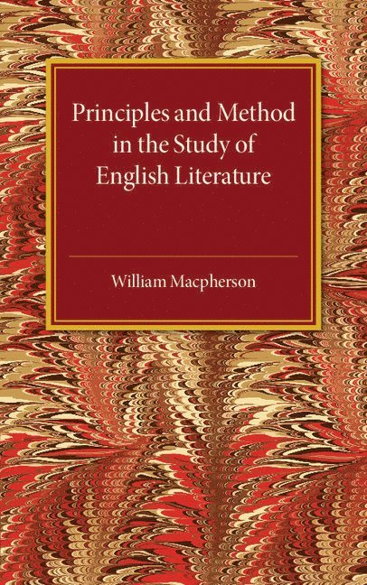 Principles and Method in the Study of English Literature 1