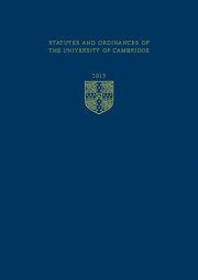 bokomslag Statutes and Ordinances of the University of Cambridge 2015