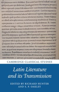 bokomslag Latin Literature and its Transmission