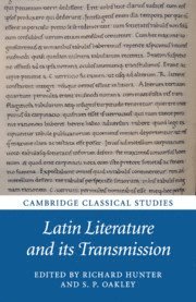 bokomslag Latin Literature and its Transmission