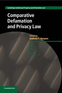 bokomslag Comparative Defamation and Privacy Law
