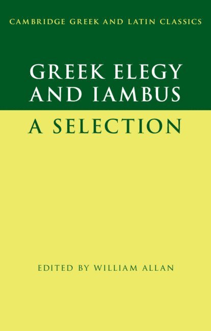 Greek Elegy and Iambus 1
