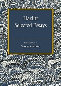 bokomslag Hazlitt: Selected Essays