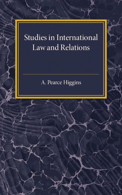 Studies in International Law and Relations