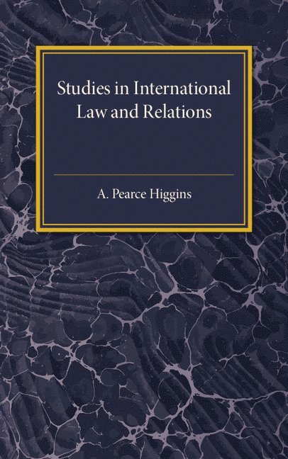 Studies in International Law and Relations 1