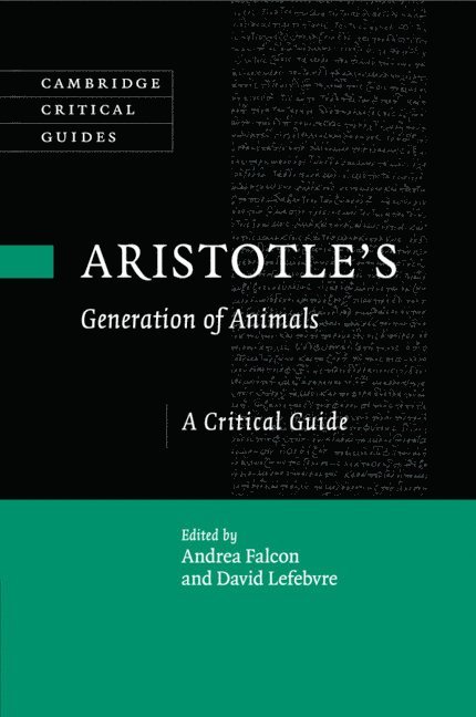 Andrea Falcon, David Lefebvre, Montreal) Falcon, Andrea (Concordia University - Aristotle's Generation of Animals, Häftad