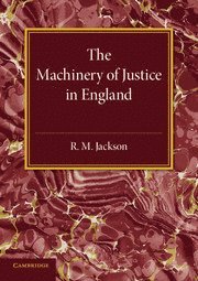 bokomslag Machinery of Justice in England