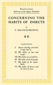 bokomslag Concerning the Habits of Insects