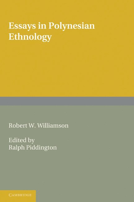 Essays in Polynesian Ethnology 1