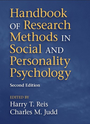 bokomslag Handbook of Research Methods in Social and Personality Psychology