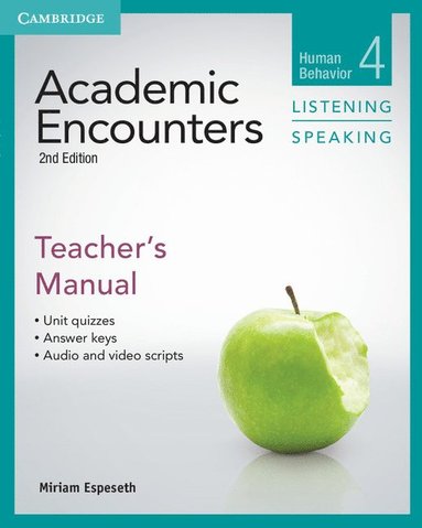 bokomslag Academic Encounters Level 4 Teacher's Manual Listening and Speaking