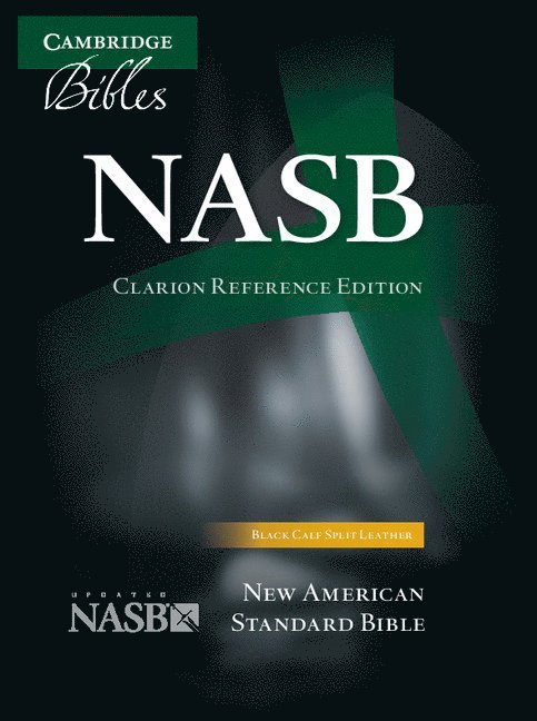 NASB Clarion Reference Bible, Black Calf Split Leather, NS484:X 1