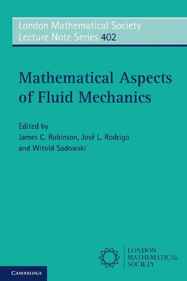 James C. Robinson, José L. Rodrigo, Witold Sadowski - Mathematical Aspects of Fluid Mechanics, Häftad