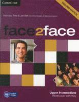 bokomslag face2face Upper Intermediate Workbook with Key