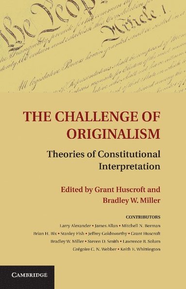 bokomslag The Challenge of Originalism