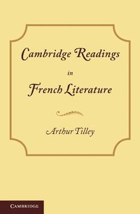 bokomslag Cambridge Readings in French Literature