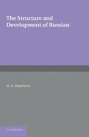 bokomslag Structure and Development of Russian