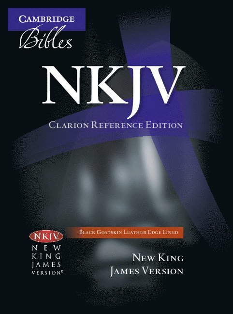 NKJV Clarion Reference Bible, Black Edge-lined Goatskin Leather, NK486:XE 1