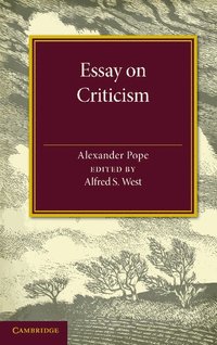 bokomslag Essay on Criticism: Edited with Introduction and Notes