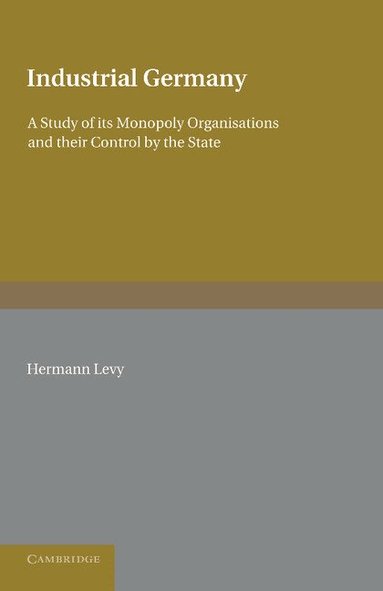 Hermann Levy - Industrial Germany, Häftad