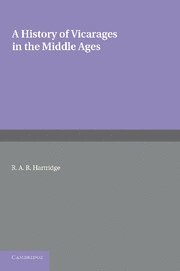 bokomslag History of Vicarages in the Middle Ages