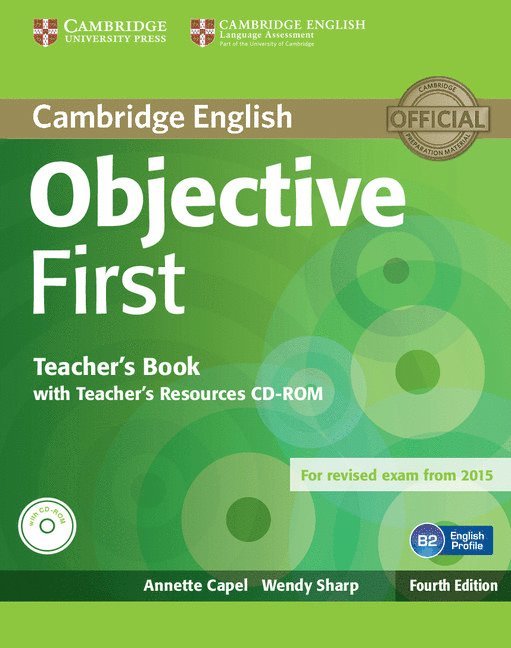 Objective First Teacher's Book with Teacher's Resources CD-ROM 1