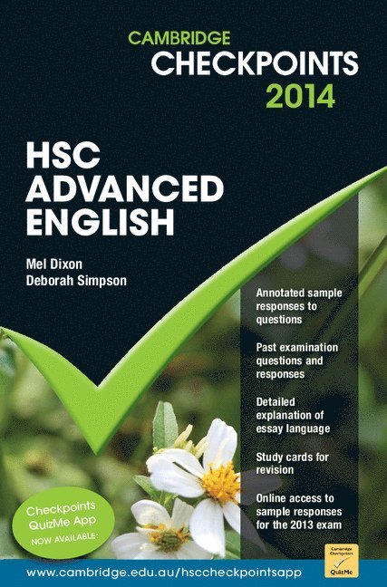Mel Dixon, Deborah Simpson - Cambridge Checkpoints HSC Advanced English 2014, Häftad