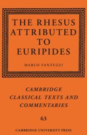 Marco Fantuzzi, London) Fantuzzi, Marco (Roehampton University - Rhesus Attributed to Euripides, Häftad