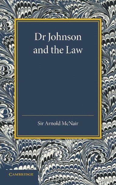 bokomslag Dr Johnson and the Law