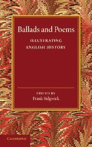 bokomslag Ballads and Poems Illustrating English History