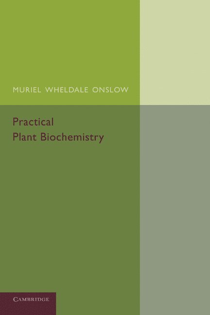 Practical Plant Biochemistry 1