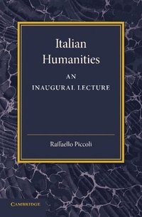bokomslag Italian Humanities