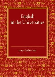 bokomslag English in the Universities