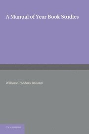 bokomslag Manual of Year Book Studies