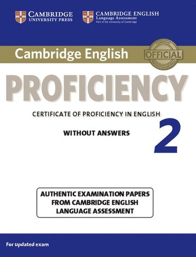 bokomslag Cambridge English Proficiency 2 Student's Book without Answers