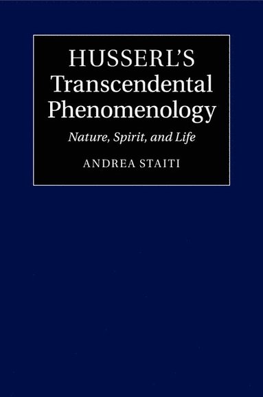 bokomslag Husserl's Transcendental Phenomenology