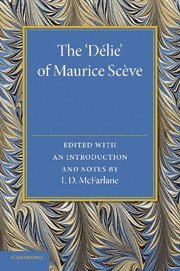 Maurice Sceve, I. D. McFarlane - ‘Delie', Häftad