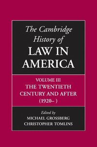 bokomslag The Cambridge History of Law in America