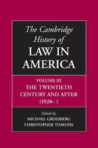 bokomslag The Cambridge History of Law in America