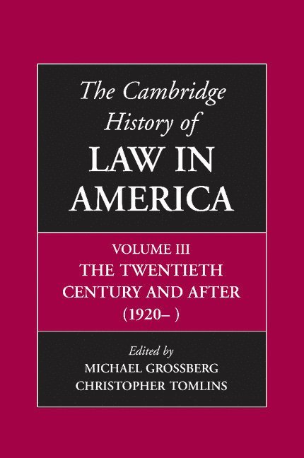 The Cambridge History of Law in America 1