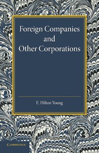 bokomslag Foreign Companies and Other Corporations