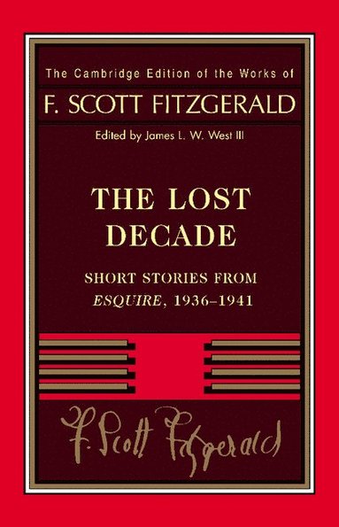 bokomslag Fitzgerald: The Lost Decade
