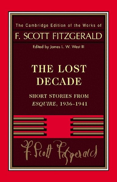 bokomslag Fitzgerald: The Lost Decade